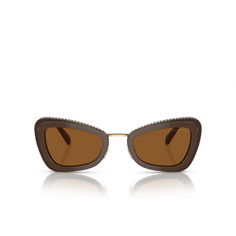 Swarovski SK6012 Sunglasses 101173 brown light brown - 1/4