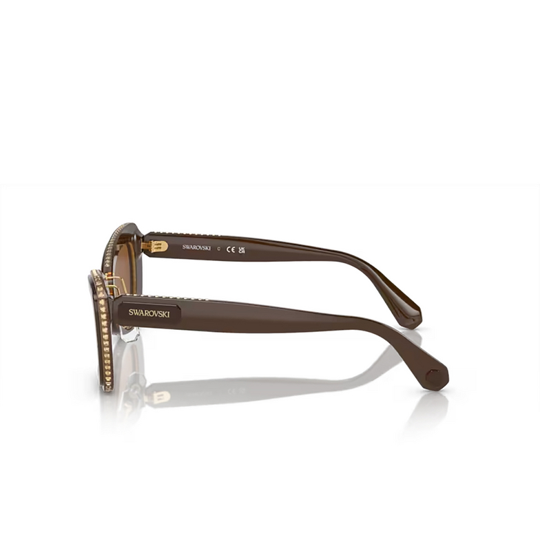 Swarovski SK6012 Sunglasses 101173 brown light brown - 3/4