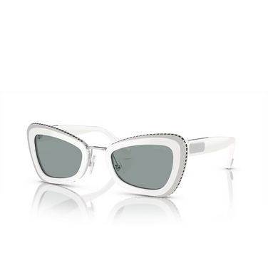 Gafas de sol Swarovski SK6012 1012/1 white / grey - Vista tres cuartos