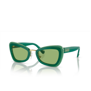 Gafas de sol Swarovski SK6012 1014/2 green - Vista tres cuartos