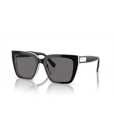 Swarovski SK6013 Sunglasses 101581 black - three-quarters view