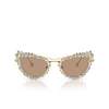 Lunettes de soleil Swarovski SK7011 402263 gold - Vignette du produit 1/4