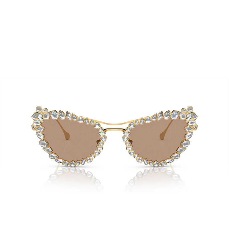 Lunettes de soleil Swarovski SK7011 402263 gold - 1/4