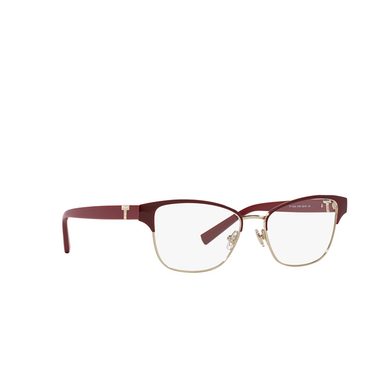 Tiffany TF1152B Eyeglasses 6185 fired brick on pale gold - three-quarters view