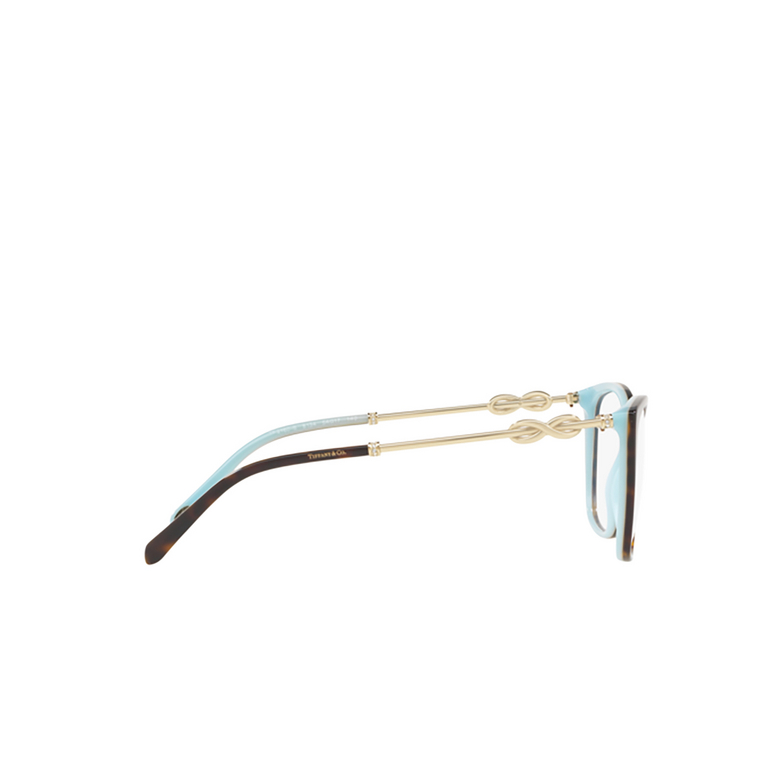 Lunettes de vue Tiffany TF2160B 8134 havana on tiffany blue - 3/4