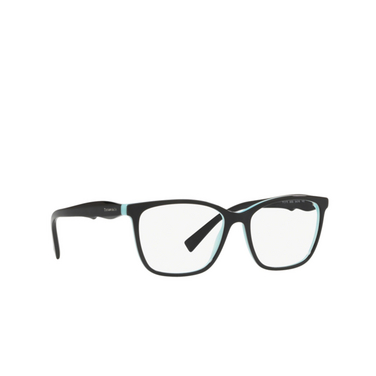 Tiffany TF2175 Eyeglasses 8055 black on tiffany blue - three-quarters view
