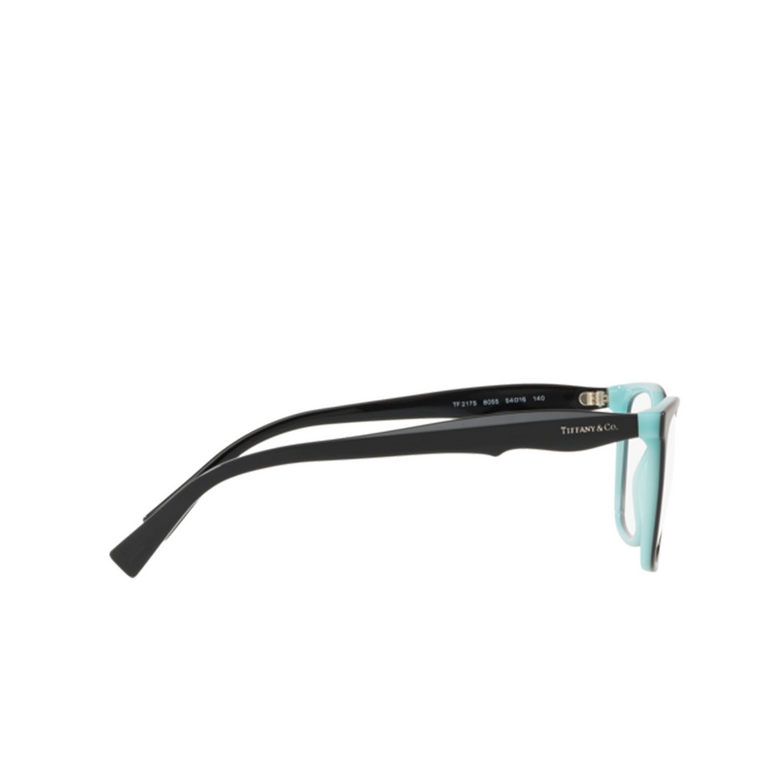 Tiffany TF2175 Eyeglasses 8055 black on tiffany blue - 3/4