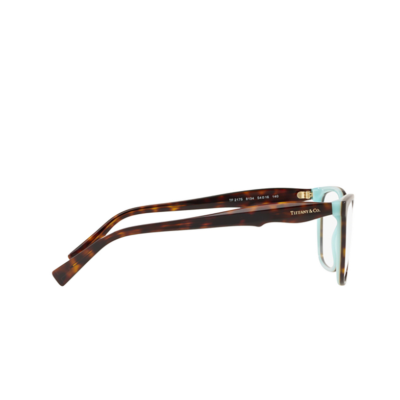Tiffany TF2175 Eyeglasses 8134 havana on tiffany blue - 3/4