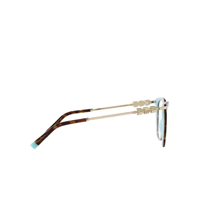Tiffany TF2220B Eyeglasses 8134 havana on tiffany blue - 3/4