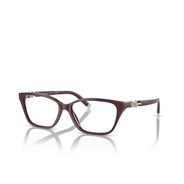 Tiffany TF2229 Eyeglasses 8389 solid burgundy - three-quarters view