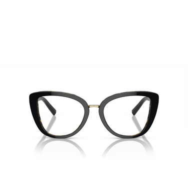 Tiffany TF2242 Eyeglasses 8256 black on yellow havana - front view