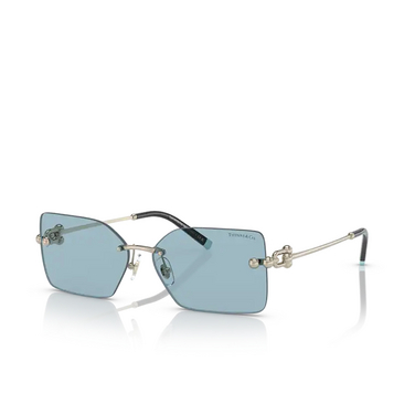Tiffany TF3088 Sunglasses 617680 pale gold - three-quarters view