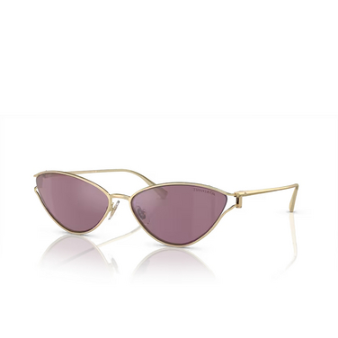 Tiffany TF3095 Sunglasses 6194AK pale gold - three-quarters view