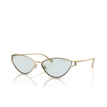 Tiffany TF3095 Sunglasses 6196MF pale gold - three-quarters view