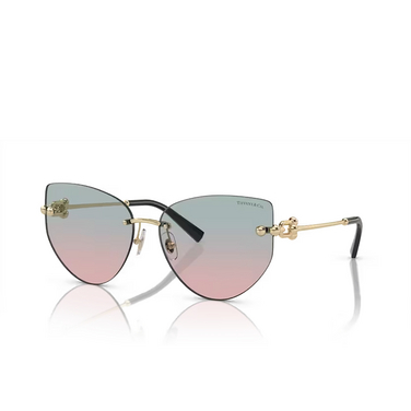 Gafas de sol Tiffany TF3096 62030Q pale gold - Vista tres cuartos