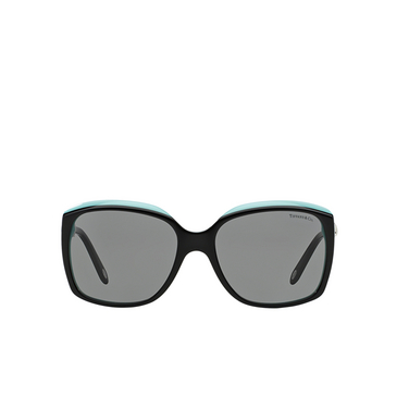 Tiffany TF4076 Sunglasses 80553F black on tiffany blue - front view