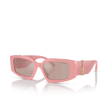 Gafas de sol Tiffany TF4208U 8383/5 solid pink - Vista tres cuartos