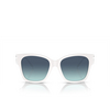 Lunettes de soleil Tiffany TF4216 83929S bright white - Vignette du produit 1/4