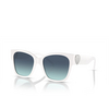 Lunettes de soleil Tiffany TF4216 83929S bright white - Vignette du produit 2/4