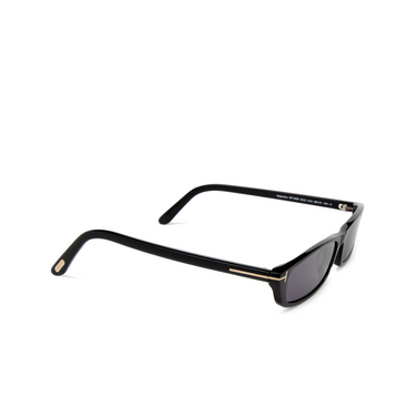 Tom Ford ALEJANDRO Sunglasses 01a shiny black - three-quarters view
