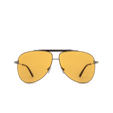 Tom Ford BRADY Sunglasses 08E shiny gunmetal - front view