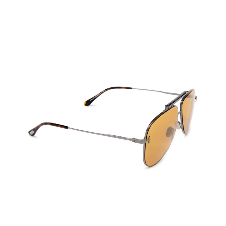 Tom Ford BRADY Sunglasses 08E shiny gunmetal - 2/4