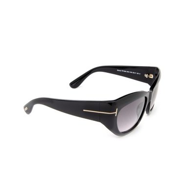 Tom Ford BRIANNA Sunglasses 01b black - three-quarters view
