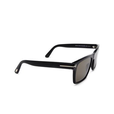 Tom Ford BUCKLEY-02 Sunglasses 01H black - three-quarters view