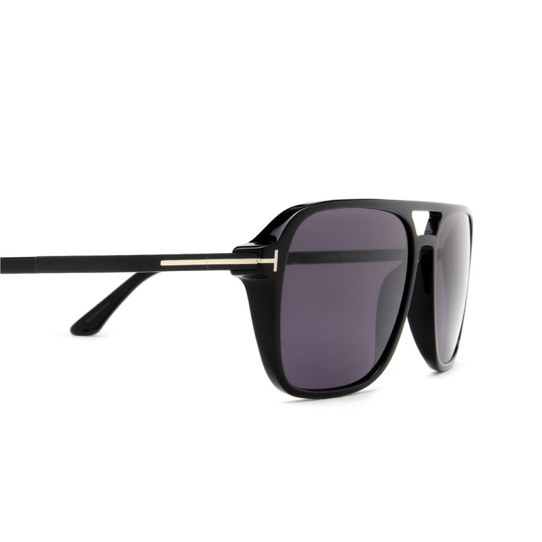 Tom Ford CROSBY Sunglasses 01A black - 3/4
