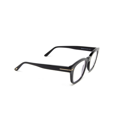 Lunettes de vue Tom Ford FT5542-B 001 black - Vue trois quarts