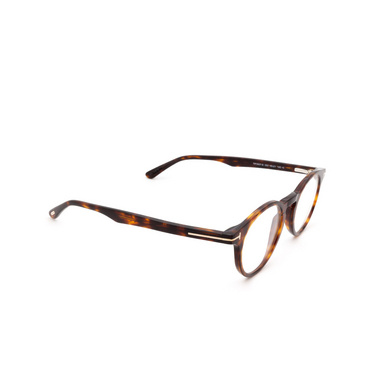 Tom Ford FT5557-B Korrektionsbrillen 052 dark havana - Dreiviertelansicht