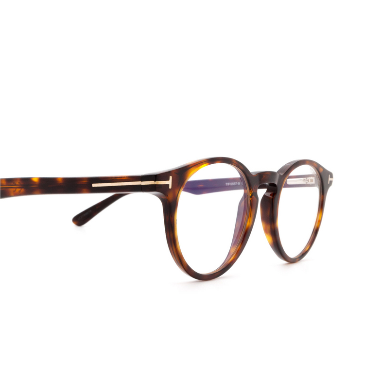 Tom Ford FT5557-B Eyeglasses 052 dark havana - 3/4