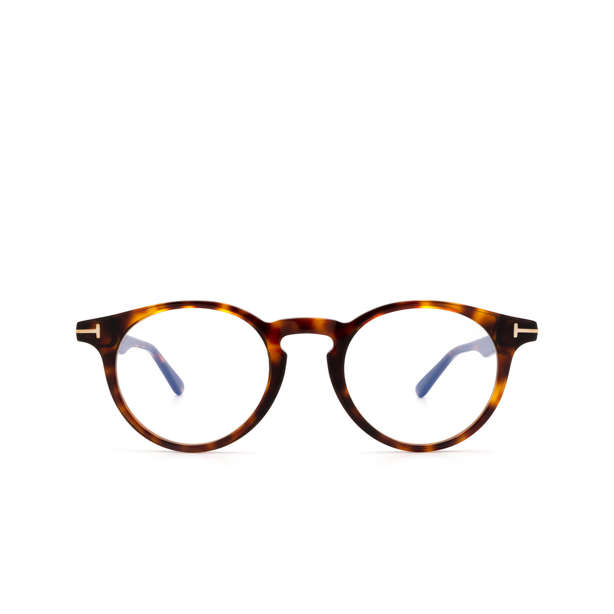 Tom Ford FT5557-B Eyeglasses 052 Dark Havana - front view