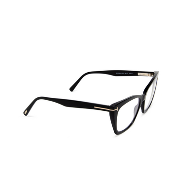 Tom Ford FT5709-B Eyeglasses 001 black - three-quarters view
