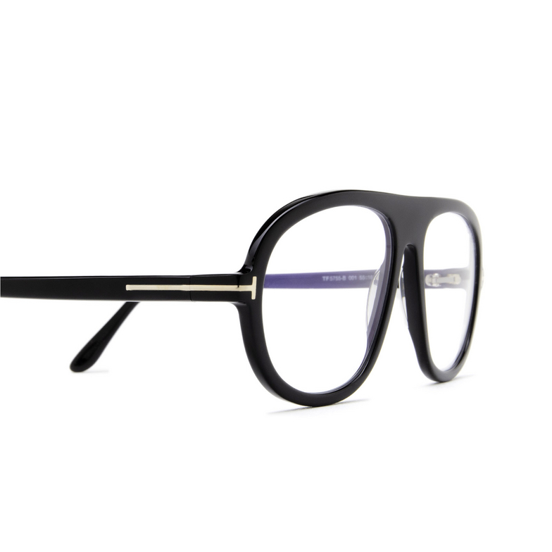 Tom Ford FT5755-B Eyeglasses 001 black - 3/4