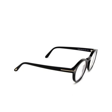Tom Ford FT5887-B Eyeglasses 001 shiny black - three-quarters view