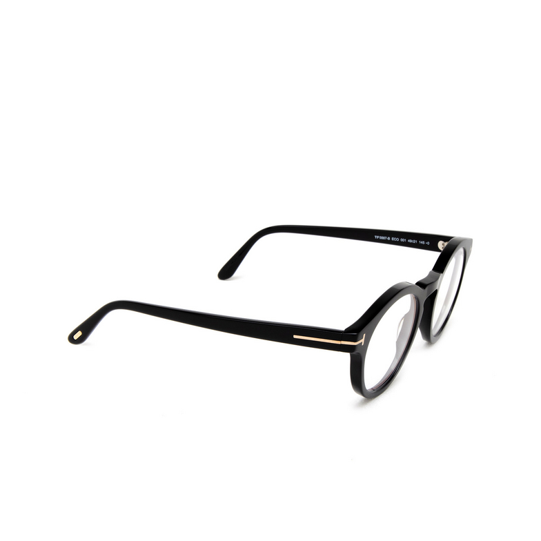Tom Ford FT5887-B Eyeglasses 001 shiny black - 2/4