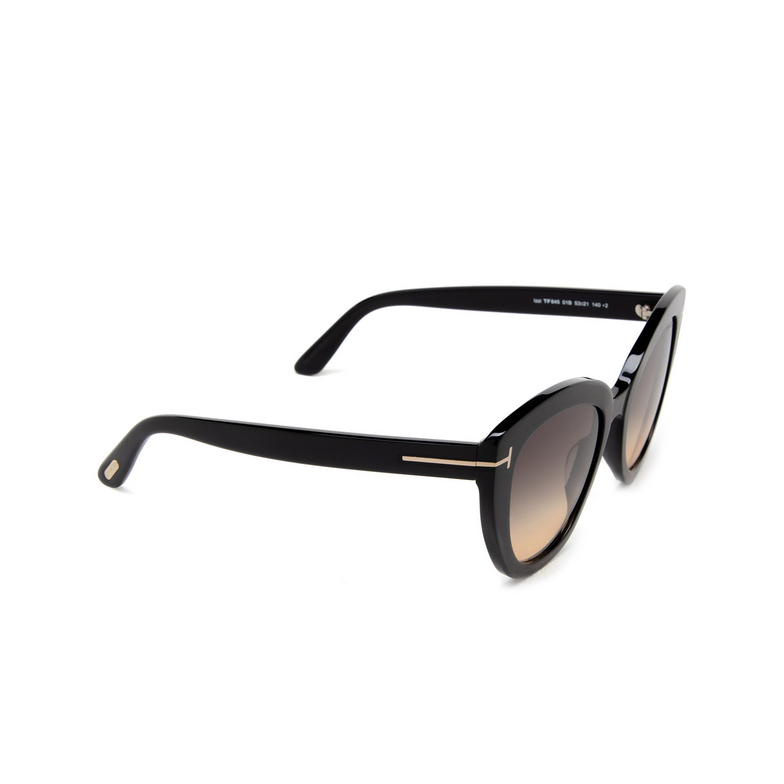 Tom Ford IZZI Sunglasses 01B shiny black - 2/4