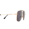 Tom Ford JADEN Sunglasses 28A shiny rose gold - product thumbnail 3/4
