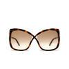 Tom Ford JASMIN Sunglasses 53F blonde havana - product thumbnail 1/4