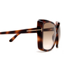 Tom Ford JASMIN Sunglasses 53F blonde havana - product thumbnail 3/4