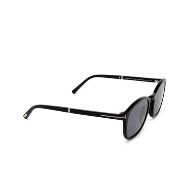 Tom Ford JAYSON Sunglasses 01d shiny black - three-quarters view
