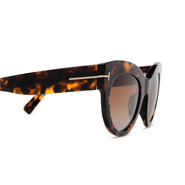 Tom Ford LUCILLA Sunglasses 52T dark havana - 3/4