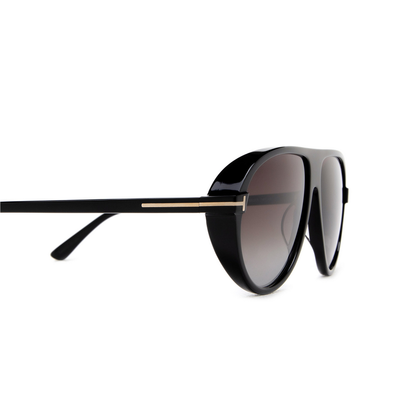 Tom Ford MARCUS Sunglasses 01B shiny black - 3/4
