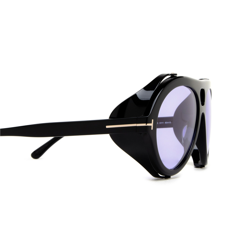 Tom Ford NEUGHMAN Sunglasses 01Y shiny black - 3/4