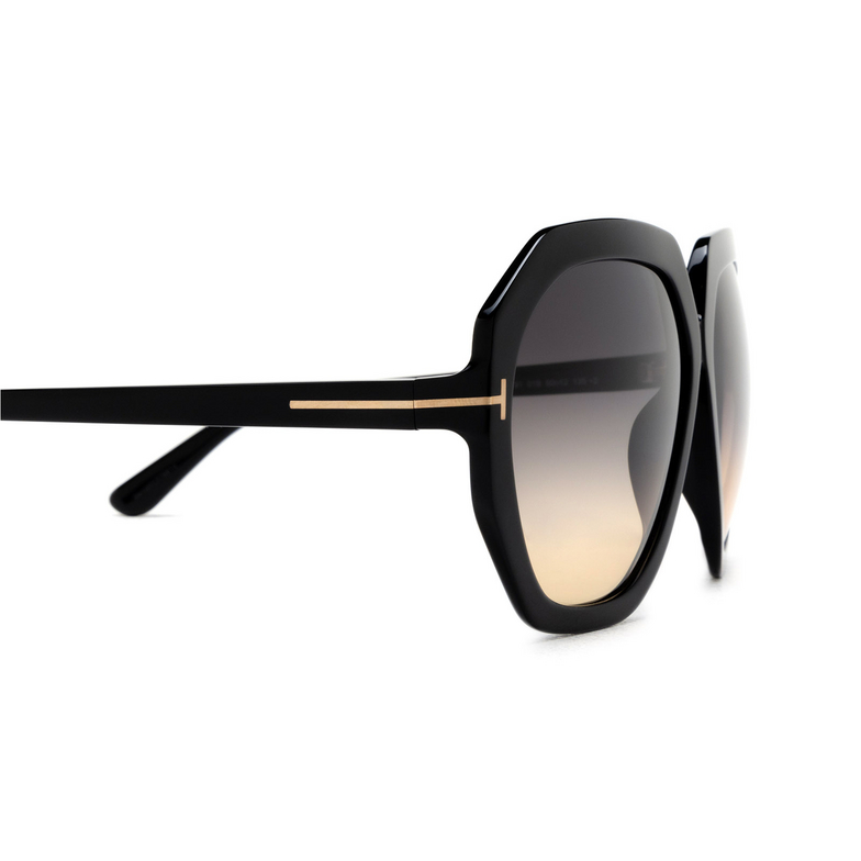 Tom Ford PIPPA Sunglasses 01B shiny black - 3/4