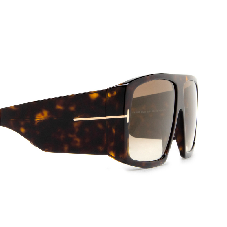 Occhiali da sole Tom Ford RAVEN 52F dark havana - 3/4