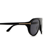 Tom Ford REX-02 Sunglasses 01A shiny black - product thumbnail 3/4