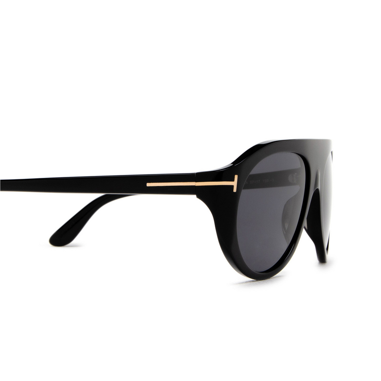 Tom Ford REX-02 Sunglasses 01A shiny black - 3/4