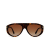 Tom Ford REX-02 Sunglasses 52F dark havana - product thumbnail 1/4